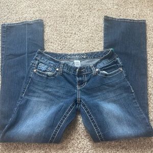Jeans I only wore a handful of times, not my style. Boot cut size 1/2 regular!